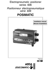 Asco joucomatic POSIMATIC 606 Série Manuel D'installation