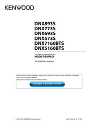 Kenwood DNX5160BTS Mode D'emploi