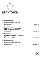 Renkforce MC37A Notice D'emploi