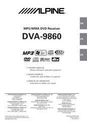 Alpine DVA-9860 Mode D'emploi