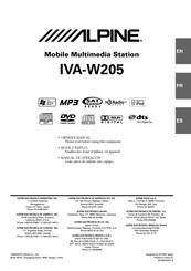 Alpine IVA-W205 Mode D'emploi