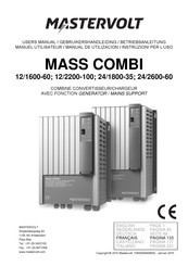 Mastervolt MASS COMBI 24/2600-60 Manuel Utilisateur