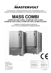 Mastervolt MASS COMBI 24/2000-60 120V Manuel D'utilisation