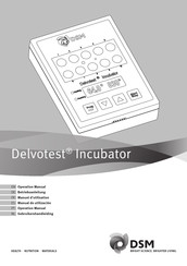 DSM Delvotest Incubator MiniS Manuel D'utilisation