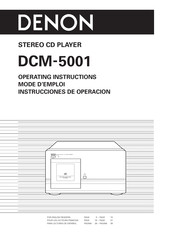 Denon DCM-5001 Mode D'emploi