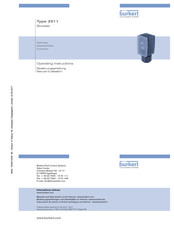 Burkert 2511 Instructions De Service