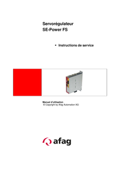 Afag SE-Power FS Instructions De Service