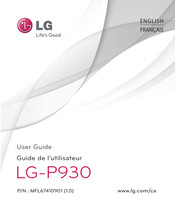 LG P930 Guide De L'utilisateur