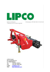 Lipco UFD 110 Notice D'utilisation