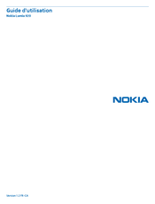 Nokia Lumia 920 Guide D'utilisation