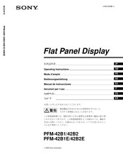 Sony PFM-42B2E Mode D'emploi