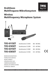 IMG STAGELINE TXS-616SET Mode D'emploi