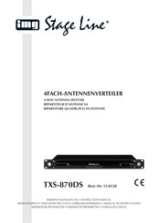 IMG STAGELINE TXS-870DS Mode D'emploi