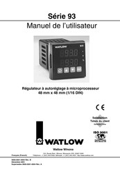 Watlow 93 Série Manuel De L'utilisateur