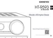 Onkyo HT-R593 Mode D'emploi