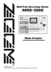 Zoom MRS-1266 Mode D'emploi