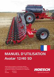 Horsch Avatar 12/40 SD Manuel D'utilisation