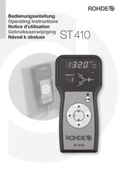 Rohde ST 410 Notice D'utilisation