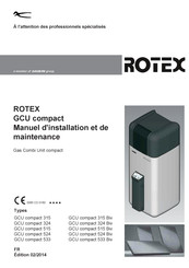 Rotex GCU compact 515 Biv Manuel D'installation Et De Maintenance
