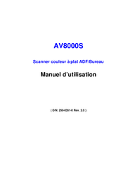 Avision AV8000S Manuel D'utilisation