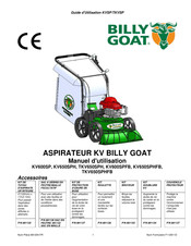 Billy Goat KV600SPFB Guide D'utilisation