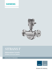Siemens SITRANS FC410 Instructions D'utilisation
