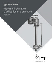 ITT Gould Pumps VJC Manuel D'installation, D'utilisation Et D'entretien
