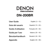 Denon Professional DN-200BR Guide D'utilisation