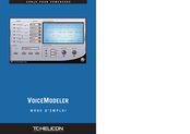 TC-Helicon VoiceModeler Mode D'emploi