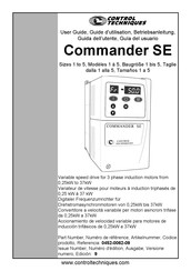 Control Techniques Commander SE Guide D'utilisation