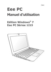Asus Eee PC 1215 Série Manuel D'utilisation