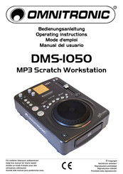 Omnitronic DMS-1050 Mode D'emploi