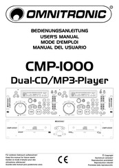 Omnitronic CMP-1000 Mode D'emploi