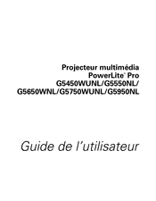 Epson PowerLite Pro G5550NL Guide De L'utilisateur