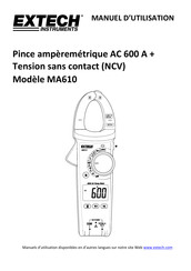 Extech Instruments MA610 Manuel D'utilisation