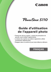 Canon Powershot S110 Guide D'utilisation