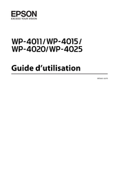 Epson WorkForce Pro WP-4015 Guide D'utilisation