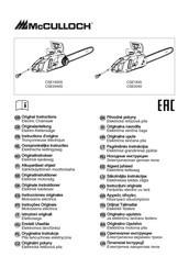 McCulloch CSE1835 Instructions D'origine