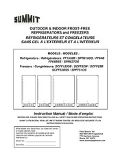 Summit Appliance FF1532B Mode D'emploi