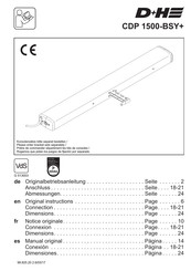 D+H CDP 1500-BSY+ Notice Originale