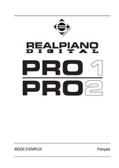 Generalmusic Realpiano PRO 1 Mode D'emploi