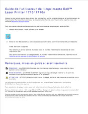 Dell 1710n Guide De L'utilisateur