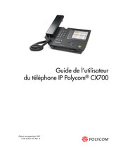 Polycom CX700 Guide De L'utilisateur