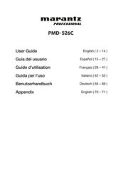 Marantz professional PMD-526C Guide D'utilisation