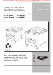 Vollrath 40850 Mode D'emploi Et D'entretien