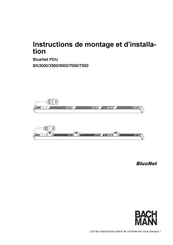 Bachmann BlueNet BN5000 Instructions De Montage Et D'installation
