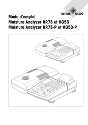 Mettler Toledo HG53-P Mode D'emploi