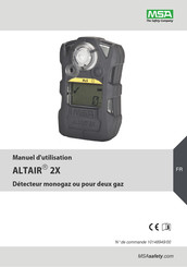 MSA ALTAIR 2X Manuel D'utilisation