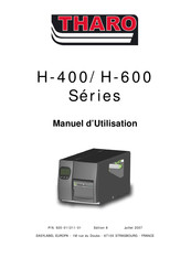 Tharo H-600 Manuel D'utilisation