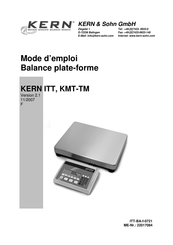 KERN KMT-TM Série Mode D'emploi